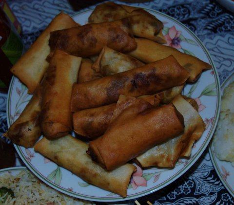 Malaysian Vegetable spring rolls (Popiah)