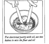 Shortcrust pastry with oil