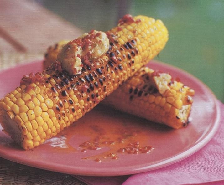Corn with lime and chilli butter
