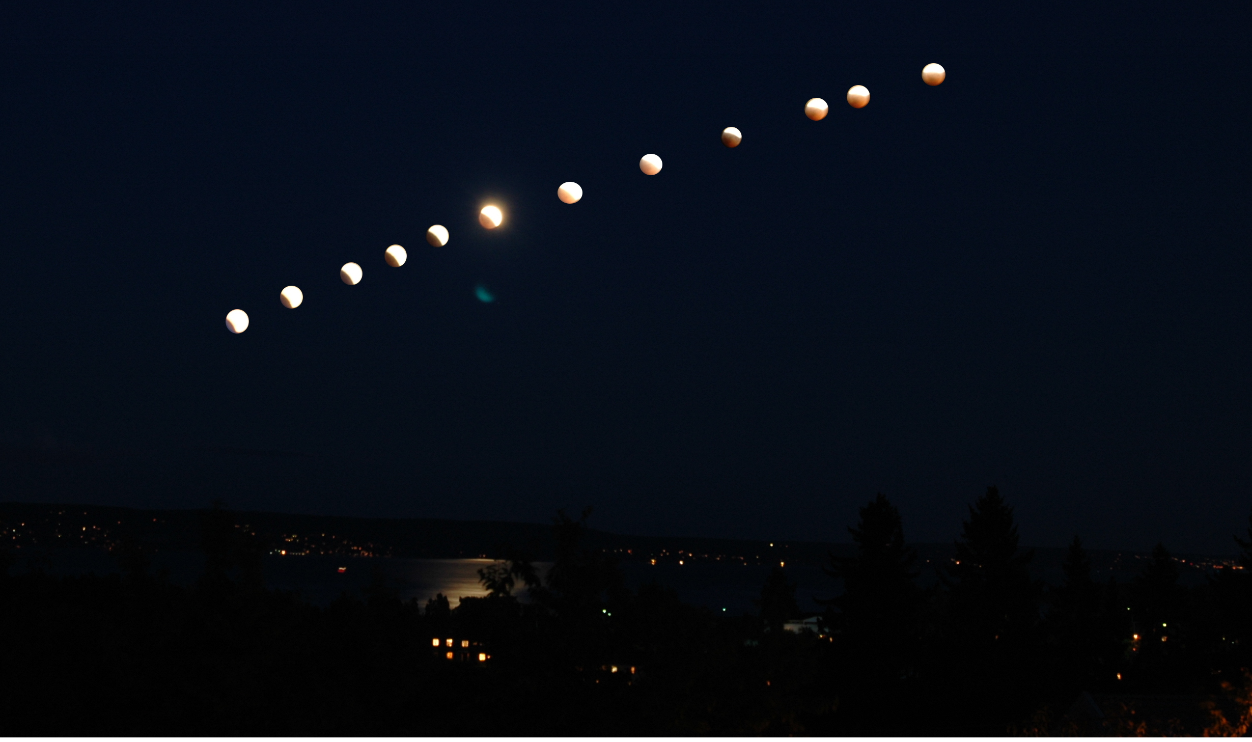Lunar eclipse of 2008 as seen from Asker
